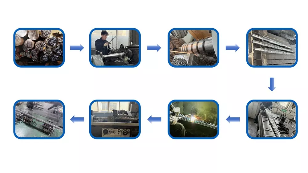 Resin Tile Conical Twin Screw